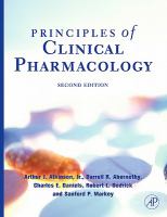 Principles of Clinical Pharmacology cover