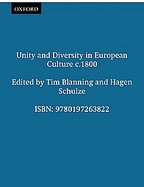 Unity And Diversity in European Culture C.1800 cover