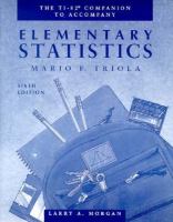 The Ti-82 Companion to Elementary Statistics cover