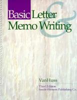 Basic Letter and Memo Writing cover
