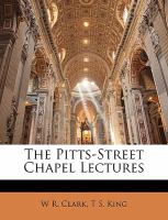 The Pitts-Street Chapel Lectures cover