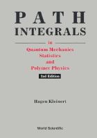 Path Integrals in Quantum Mechanics, Statistics and Polymer Physics cover