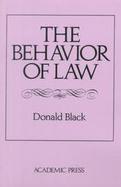 The Behavior of Law cover