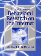 Introduction to Behavioral Research on the Internet cover