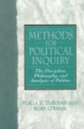 Methods for Political Inquiry The Discipline, Philosophy, and Analysis of Politics cover