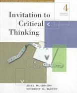 Invitation to Critical Thinking cover