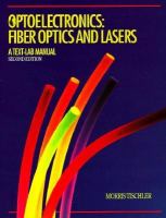 Optoelectronics, Fiber Optics and Lasers: A Text-Lab Manual cover