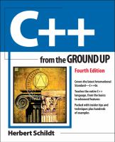 C++ from the Ground up, 4th Edition cover