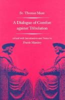 A Dialogue of Comfort Against Tribulation cover