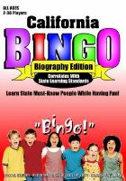 California Bingo Biography Edition cover