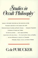 Studies in Occult Philosophy cover