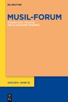 Musil-Forum 2013/2014 cover