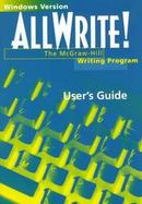 Allwrite! The McGraw-Hill Writing Program  User's Guide  Windows Version cover