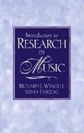 Introduction to Research in Music cover