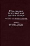 Privatization in Central and Eastern Europe Perspectives and Approaches cover