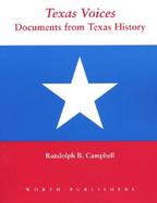 Texas Voices Documents from Texas History cover