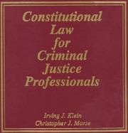 Constitutional Law for Criminal Justice Professionals cover
