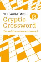 The Times Cryptic Crossword Book 18 cover