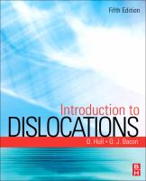 Introduction to Dislocations cover