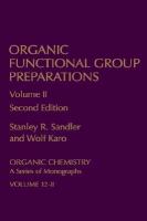 Organic Functional Group Preparations (volume2) cover