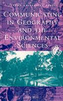Communicating in Geography and the Environmental Sciences cover