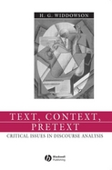 Text, Context, Pretext Critical Issues in Discourse Analysis cover