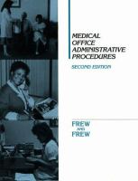 Medical Office Administrative Procedures cover