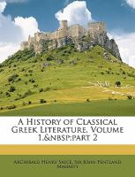 A History of Classical Greek Literature cover