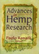 Advances in Hemp Research cover