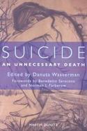 Suicide An Unnecessary Death cover