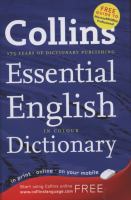 Collins Essential English Dictionary cover