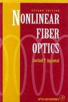 Nonlinear Fiber Optics cover