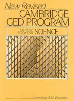 New Revised Cambridge Ged Program Exercise Book for Science cover