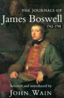The Journals of James Boswell 1762-1795 cover