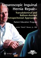 Laparoscopic Inguinal Hernia Repair Transabdominal and Balloon-Assisted Extraperitoneal Approaches, Patient Education Program cover