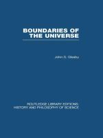 Boundaries of the Universe cover