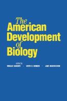The American Development of Biology cover