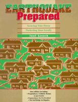 Earthquake Prepared Securing Your Home, Protecting Your Family. cover