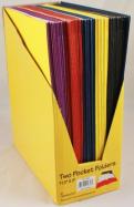 2-Pocket Folder, Leatherette, 1-piece, Assorted Colors cover