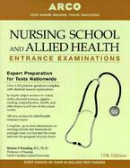 Nursing School and Allied Health Entrance Examinations cover