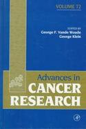 Advances in Cancer Research (volume72) cover