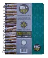Onyx and Green 3 Subject Notebook - Green cover