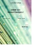 5468: CHEM 1411 General Chemistry I  Coursepack cover