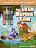 The Land Before Time Coloring and Activity Book and Crayons cover