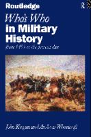 Who's Who in Military History: From 1453 to the Present Day cover