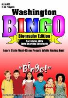 Washington Bingo Biography Edition cover