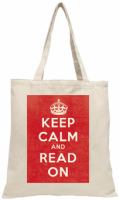 Keep Calm and Read On Tote Bag cover