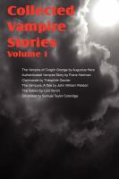Collected Vampire Stories Volume I cover