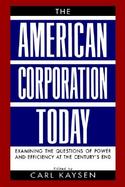 The American Corporation Today cover