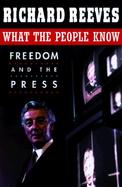 What the People Know Freedom and the Press cover